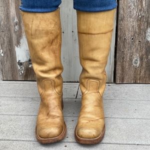 Vintage 1970's Frye Banana Campus Boots